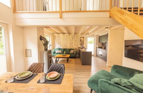 Nordhorn House | Modern vacation home with sauna, whirlpool, fireplace and large terrace