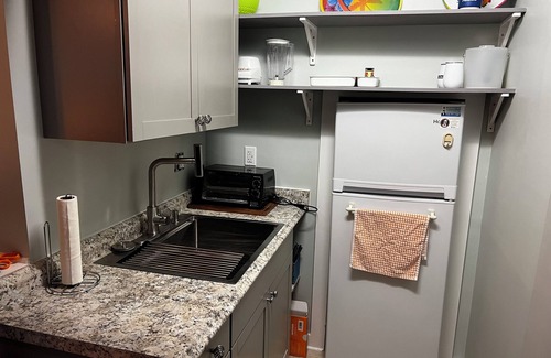 Kure Beach Apartment | Monthly rental Beach Apt…steps to ocean.1 bedroom,1 full bath with Den/Kitchen