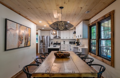 Sugar Mountain House | Moosey Creek Lodge - Creekside home with a hot tub!