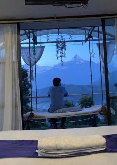 Pokhara House | Mountain facing room in crystal dome