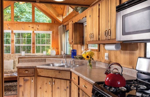 Candler Cabin | Mountain View Cabin near Asheville at Engadine Inn & Cabins, Pet-Friendly