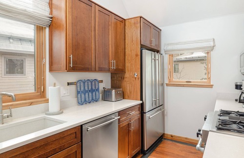 Telluride House | Mountain-view dog-friendly townhome with fireplace & AC - walk to lifts