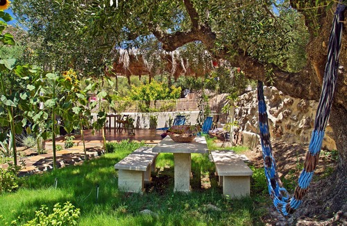 Makry Gialos Cottage | "Mpakses" 300 years old cottage "Natura cottages" with sea view shared garden