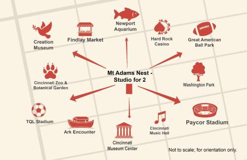 Mount Adams Apartment | Mt Adams Nest - Studio for 2