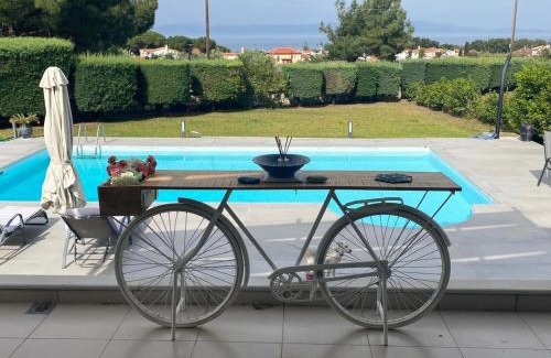 Neapoli Villa | Mytilini luxury pool VILLA AMIKA