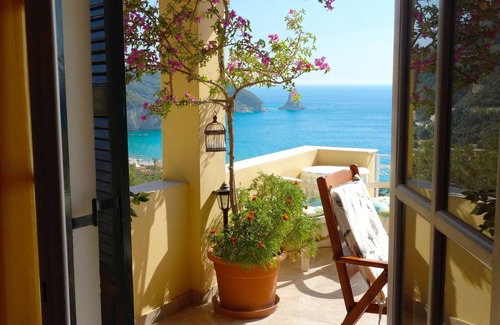 Agios Gordios Apartment | Natalia Loft Apartment C With Panoramic sea Views of Agios Gordios bay