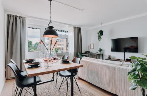 Bad Bevensen Apartment | NEU Zweiraumstil I Modernes Design I voll ausgestattet I Sehr ruhige Lage I Arbeitsplatz I Hotelbetten I Smart TV mit Netflix und Magenta I Frisch saniert