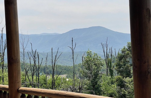 Chalet Village North Cabin | NEW CABIN! Mountain VIEWS, HUGE DECKS, Awesome Game Room And Fire Pit!