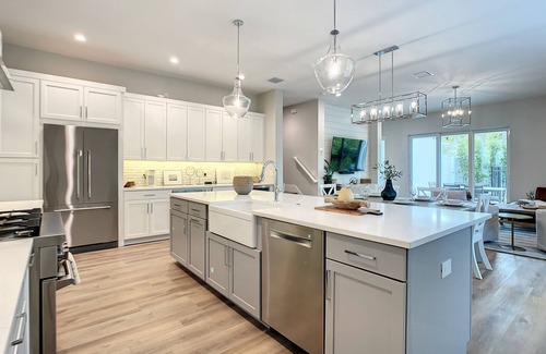 New Smyrna Beach House | New Luxury Duplex, Private Pool, Walk to Flagler