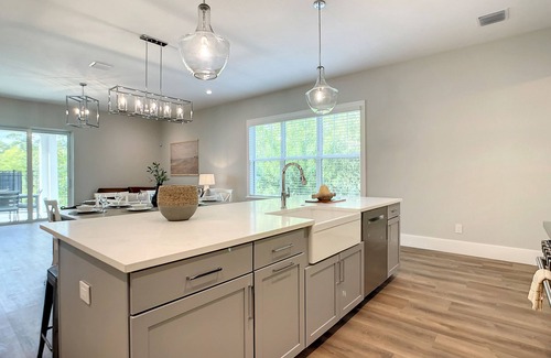 New Smyrna Beach House | New Luxury Duplex, Private Pool, Walk to Flagler