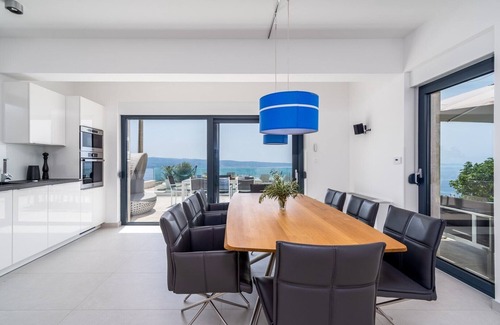 Jesenice Villa | NEW! Seaview Villa Nautique, a 3-bedroom villa with a 32 sqm heated private pool and a Whirlpool.