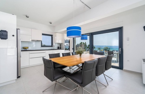 Jesenice Villa | NEW! Seaview Villa Nautique, a 3-bedroom villa with a 32 sqm heated private pool and a Whirlpool.