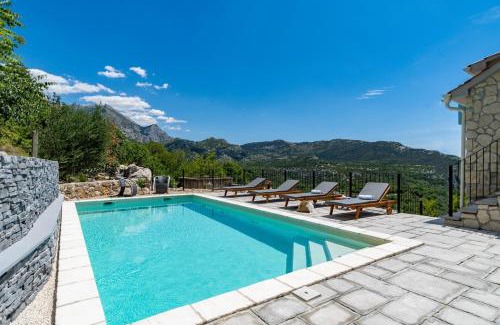 Zadvarje Villa | NEW! Stone villa JUDITA with heated pool and hydro-massage