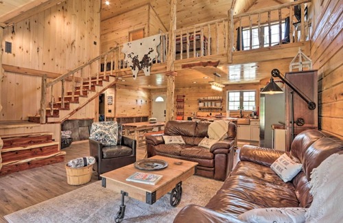 Cuba Cabin | Newly built LOG Cabin-Float, Golf, Hike, Hunt, Fish, visit a winery.Relax!