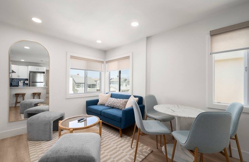 Balboa Peninsula Apartment | Newly Remodeled 2-BR Top Floor Suite in Beachfront Building