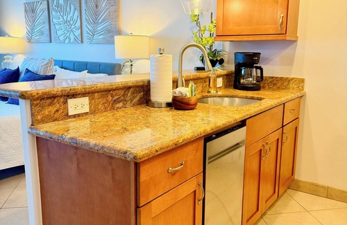 Historic Lahaina Front Street Apartment | Newly Reopened Lahaina Shores! Renovated Oceanfront Studio with Stunning Views!