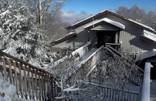 Beech Mountain Cabin | Next to the slopes - pet friendly -sleeps 8- walk to concerts