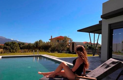 Gefira Mpania Villa | Nostos Luxury Villas with Private Pool in Nafpaktos