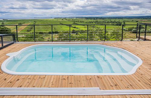 Oslonino House | Nowe Domki Deluxe z widokiem na zatokę z basenem i sauną