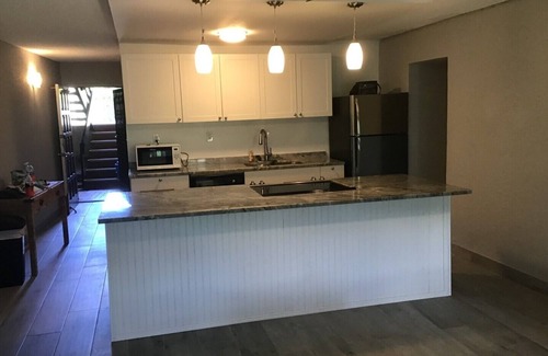 Estate Golden Rock Condo | Ocean front condo complex, 2 bed, 2 bath with a pool. Saltwater lagoon view.