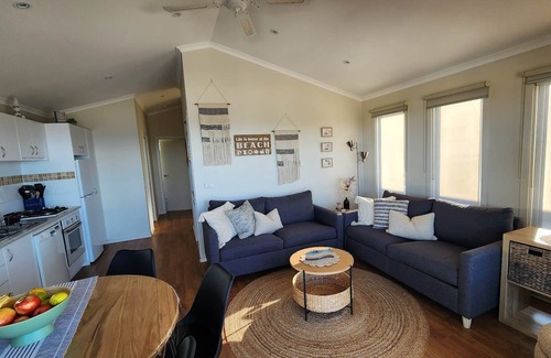 Apollo Bay Cabin | Ocean Sunrise Cabin Apollo Bay - in popular caravan park with lovely ocean views