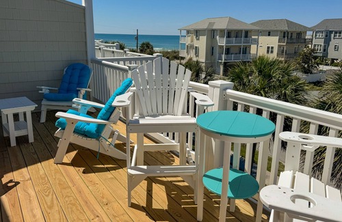 Surf City House | Ocean view townhome with pool, beach access & multiple balconies