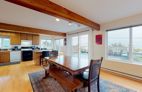 South Beach House | Oceanview Home with Beautiful Deck & Private Playground - Blocks to the Beach