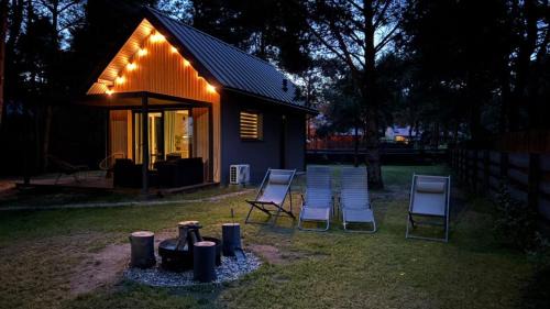 gmina Bierzwnik House | Osada pod Gwiazdami & SPA - DELUXE blisko jezioro, ogrodzony, ognisko, taras, dodatkowa sypialnia