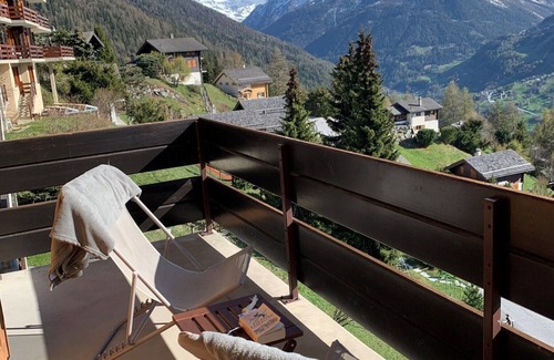 St. Luc Apartment | Outside : 4 room duplex flat for 6 persons, 2 balconies facing south, nice view -Inside : approx. 95