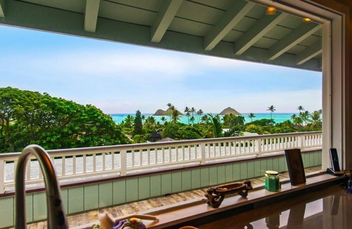 Lanikai House | Penthouse View in coveted Lanikai! 2 bed 1 bathroom.