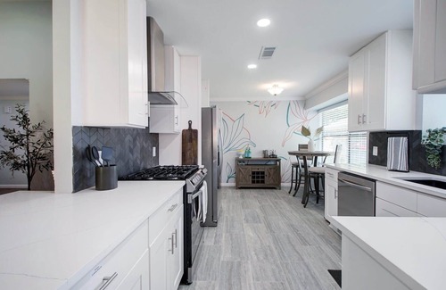 Block House Creek House | Pet Friendly Home w/Sauna & Bunk Room | Sleeps 10