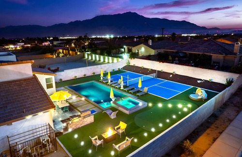 Desert Hot Springs House | Pickleball, Gameroom, Pool & Hot Tub, Firepit, BBQ