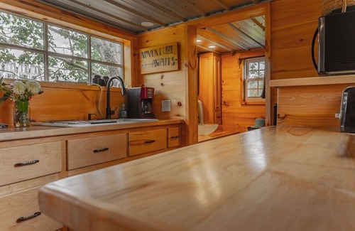 Mouth of Wilson House | Pondside TinyHome near Grayson Highlands FEES INCL