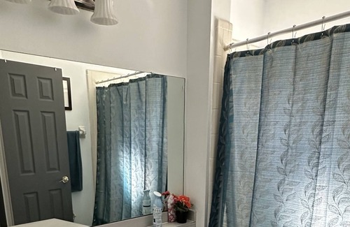 Lutz House | Pool House queen bed