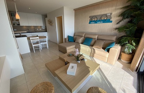 Port-Louis Apartment | Port-Louis: 1-Bedroom Apartment with Terrace, Parking and Wifi