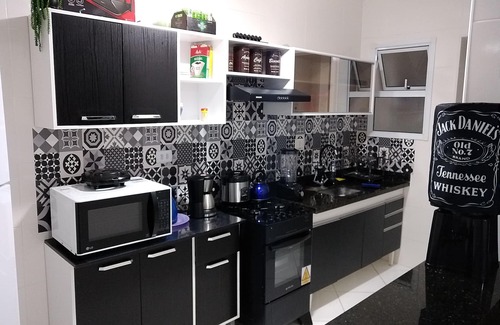 Vila Assuncao Apartment | Praia Grande - Cidade Ocian Apê -Barbecue/1 vacancy -70mt from the sea