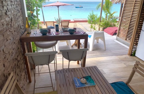 Grand Case Apartment | Pretty Beach side appartment with a private garden. Unique setting, Unique spot