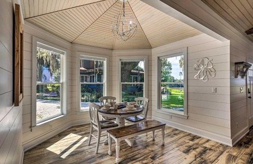 Darien House | Private Dock and Porch Riverfront Darien Cottage