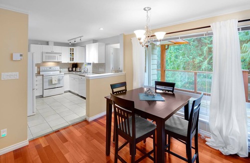 West Vancouver House | Private Forest & Creek Setting with Outdoor Fire Table
