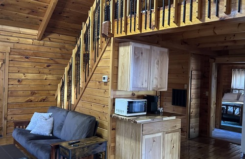 L'Anse Cabin | Private hideaway cabin, nestled in the woods with private Silver River access.