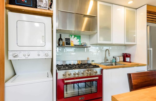 Long Beach House | Private, newly renovated, waterfront studio walking distance to the beach!