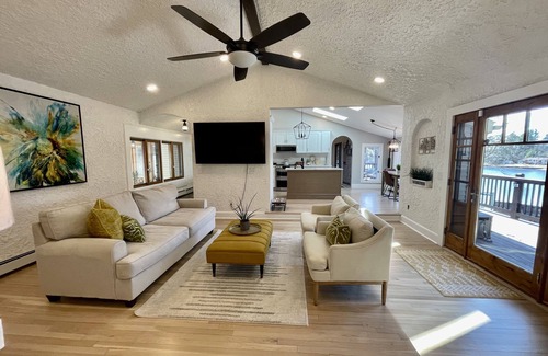 Coventry House | Private, Peaceful & Exquisite LAKE FRONT Property w EXPANSIVE HEATED POOL