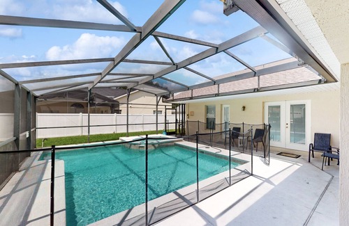 Orange Tree House | Private pool home with attached spa, screened lanai, & on-site tennis/pickleball