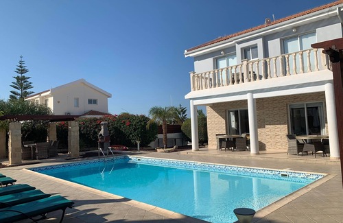 Pegeia Villa | Private Villa With Large Private Pool Situated In Coral Bay, Paphos, Cyrprus