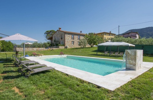 Colle di Compito Villa | Private Villa with private pool, A/C, WIFI, TV, terrace, pets allowed, panoramic view, parking