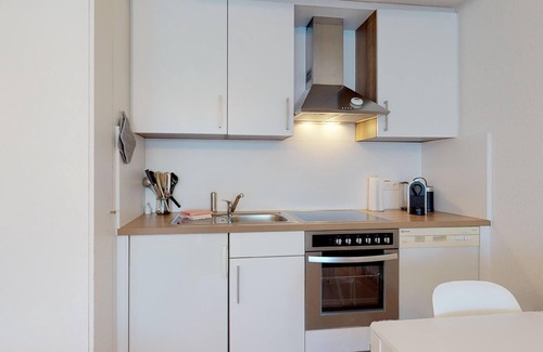 Sankt Moritz-Bad Apartment | Quiet and very central residential complex in St.