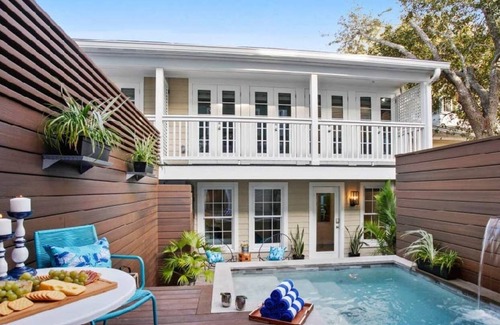 Beach Institute House | Radiant Duplex | Private Heated Pool
