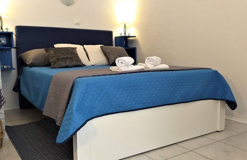 Rava House | Ravart Double room with balcony and sea view balcony and summer kitchen