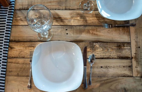 Mifflinburg House | Relax by the pool or in the hot tub with a view!