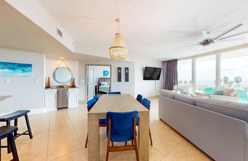 Orange Beach East House | Resort-style apartment with ocean views, large balcony, pool, tennis, & gym